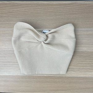 Princess Polly, soft knit strapless crop top